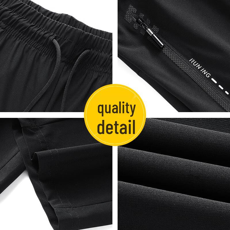 JEANSWEST Men's Summer Ice Silk Quick-Dry Casual Pants