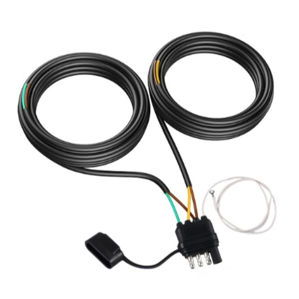 Professional 4 Pin 5 Wire Trailer Wiring Harness 26Ft With PVC Coating Protection For Campers Trailers