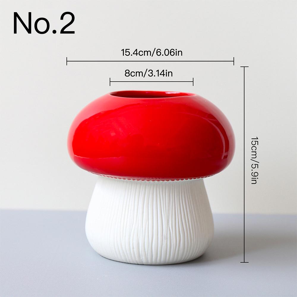 

Креативная ваза для грибов, керамическая гидропонная ваза, цветочная композиция, домашний декор, настольные украшения, цветочный горшок No.2