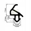 Seal for PVC windows S-1559 ALUPLAST BLACK 1m
