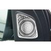 For Benz GLE GLS 2020-2023 2024 Silver Alloy A Pillar Speaker Sound Cover Trim