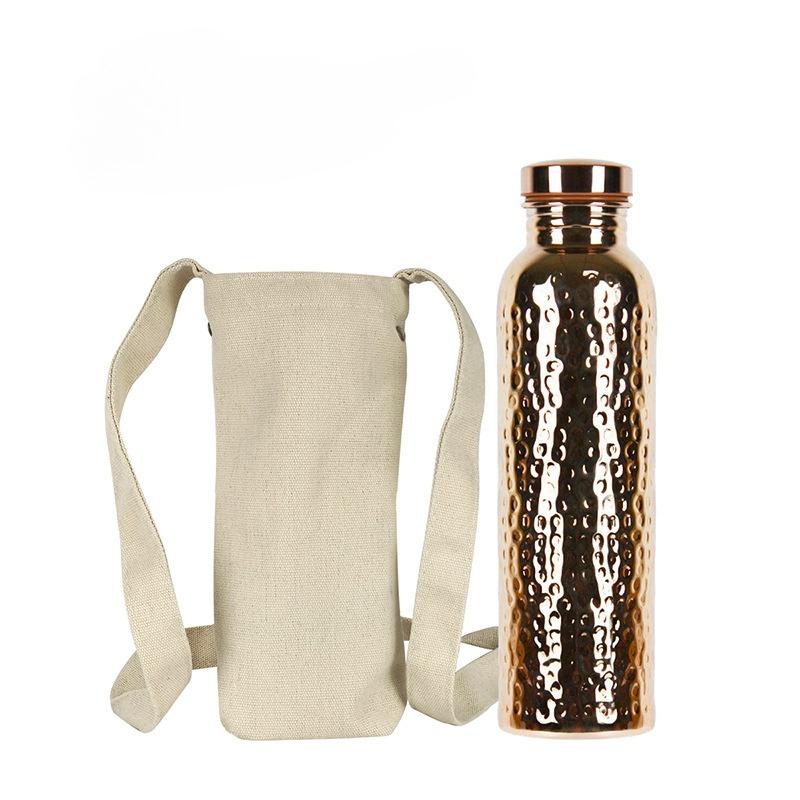 

TikTok Viral Summer Water Bottle for Women Single Layer Electroplated Cold Cup Sports Cycling 701-800ml медный