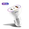 Car Charger 60W Usb C Fast Charger Pd30W Qc3.0 Dual Port Adapter Quick Charge 3A For Mobile Phones Tablets