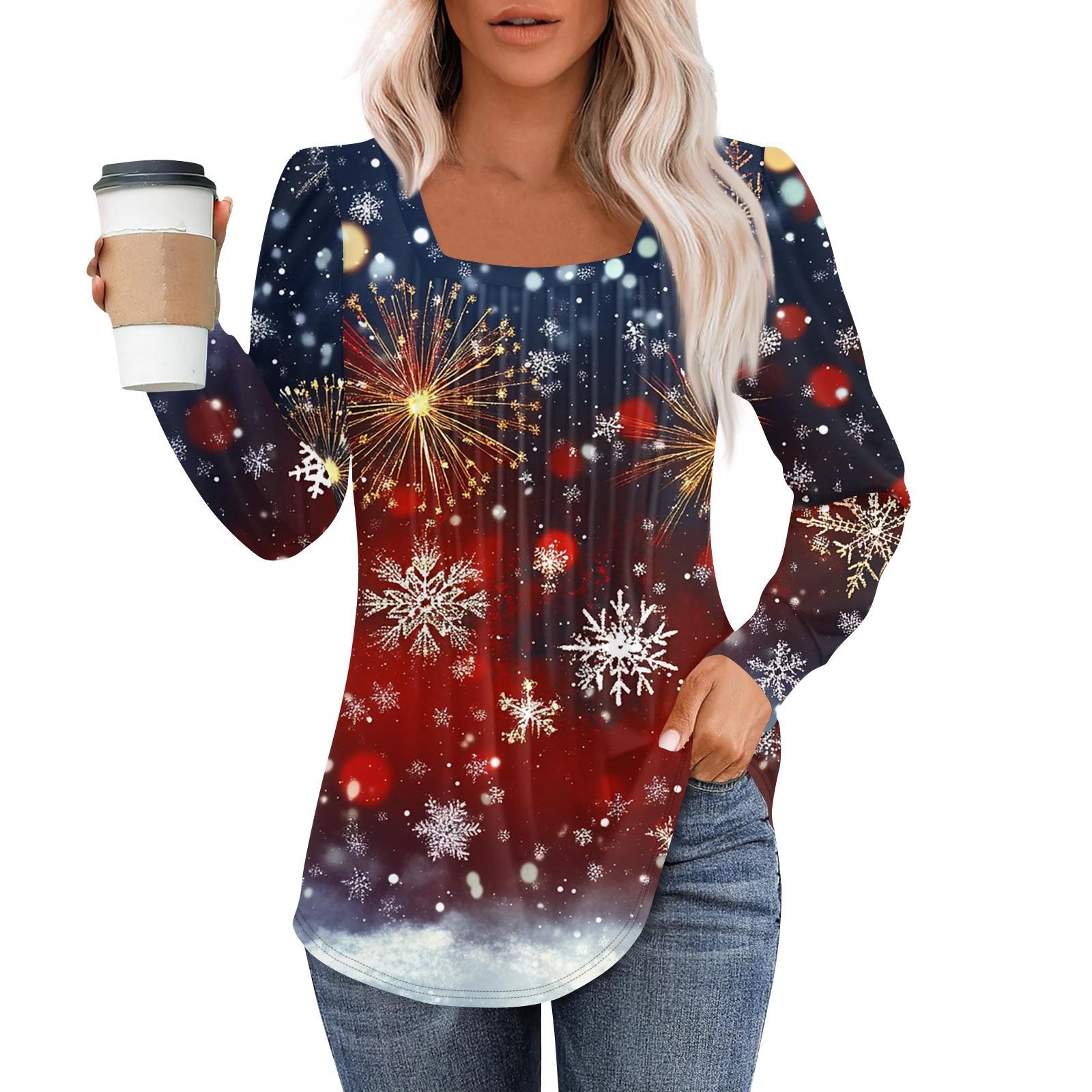 

Рубашки с длинным рукавом для женщин, топы, нарядные повседневные блузки, плиссированные туники с квадратным вырезом XL