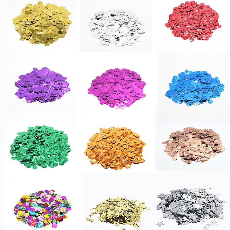 Confetti Paper Pieces 1.5cm - Colorful Balloon-Filling, Wedding Toss Gold 10g