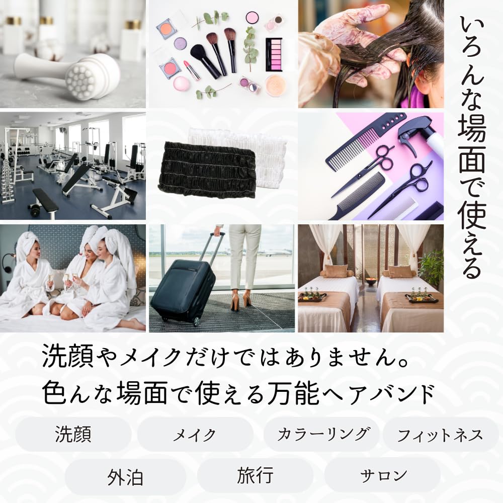 Senfu Jednorazowe Włosy Włosy Włosy na Twarz i Włosy Oddzielnie 100 Sztuk Gumki, Czepki, Turbany, Mycie, Makijaż, Farbowanie, Owinięte, Tkanina Włókninowa,