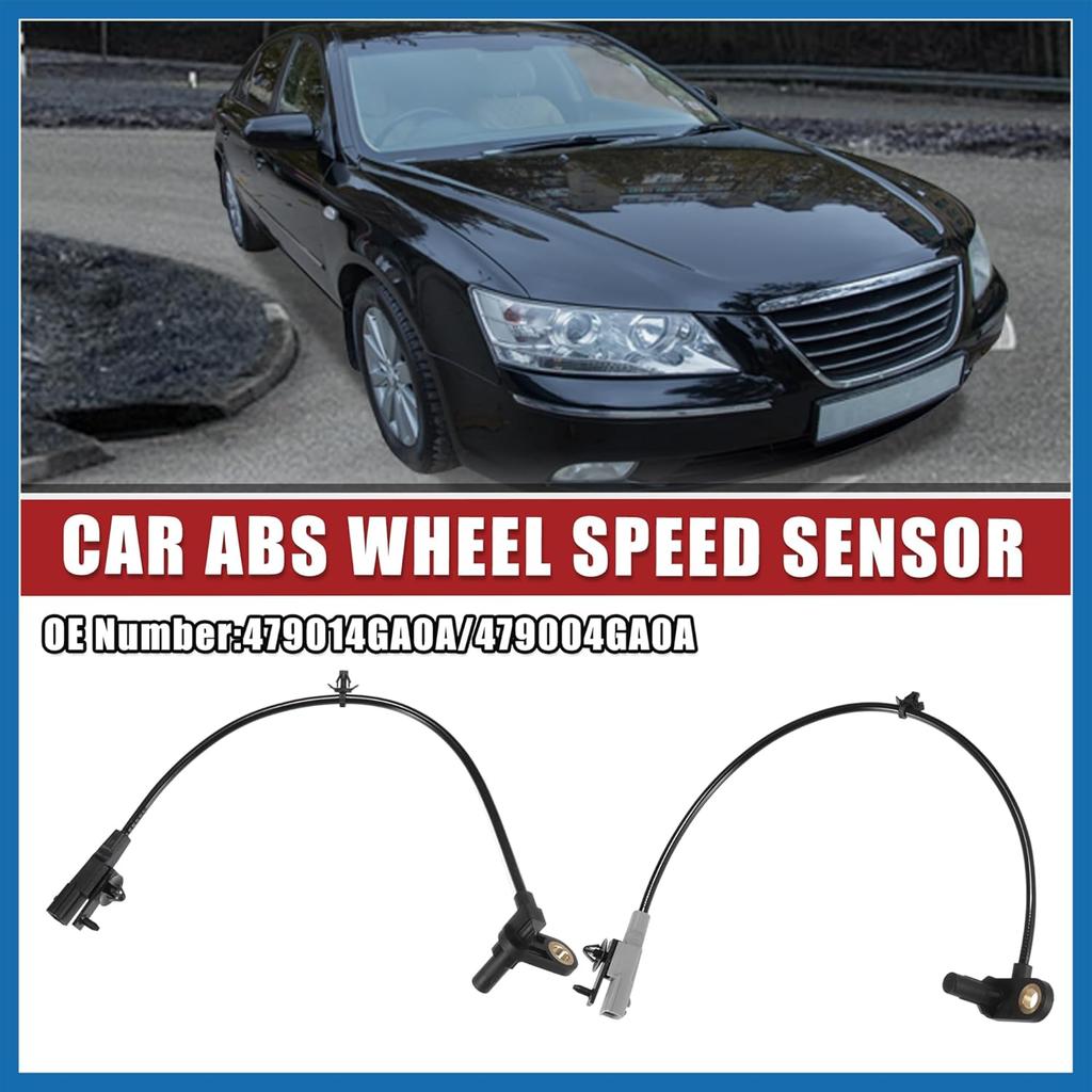 Car Rear Left Right ABS Wheel Speed Sensor Fit for Infiniti Q50 2014-2020 No.479014GA0A/479004GA0A - Pack of 2 Item Replacement