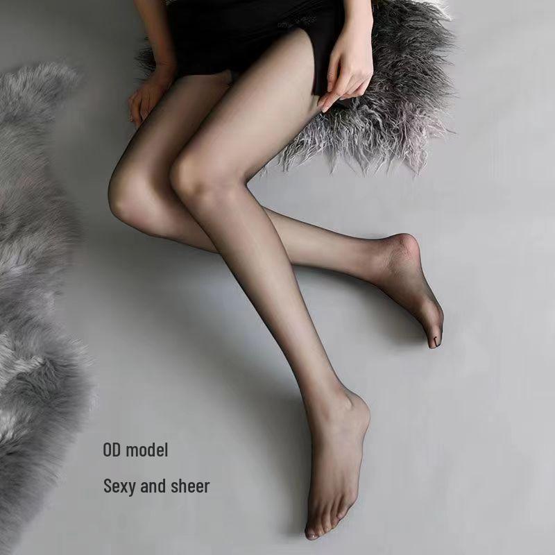 Women s Ultra-Thin Anti-Snag Transparent Black Silk Pantyhose T-Crotch Basic (70-130 lbs) чёрный