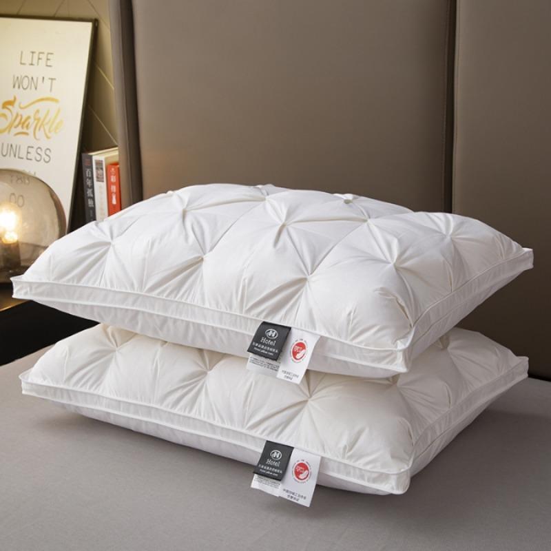 Down pillow pillow core protects cervical spine and helps sleep white goose down pure cotton twisted goose down pillow