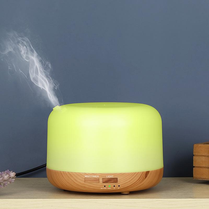Creative USB Fog & Wood Grain Aromatherapy Humidifier with Custom Logo Option