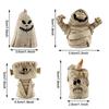 1PC Halloween Decorations Gothic Skull Ghost Candle Resin Figurine, Halloween Statue for Indoor Haunted House Halloween Party Decoration