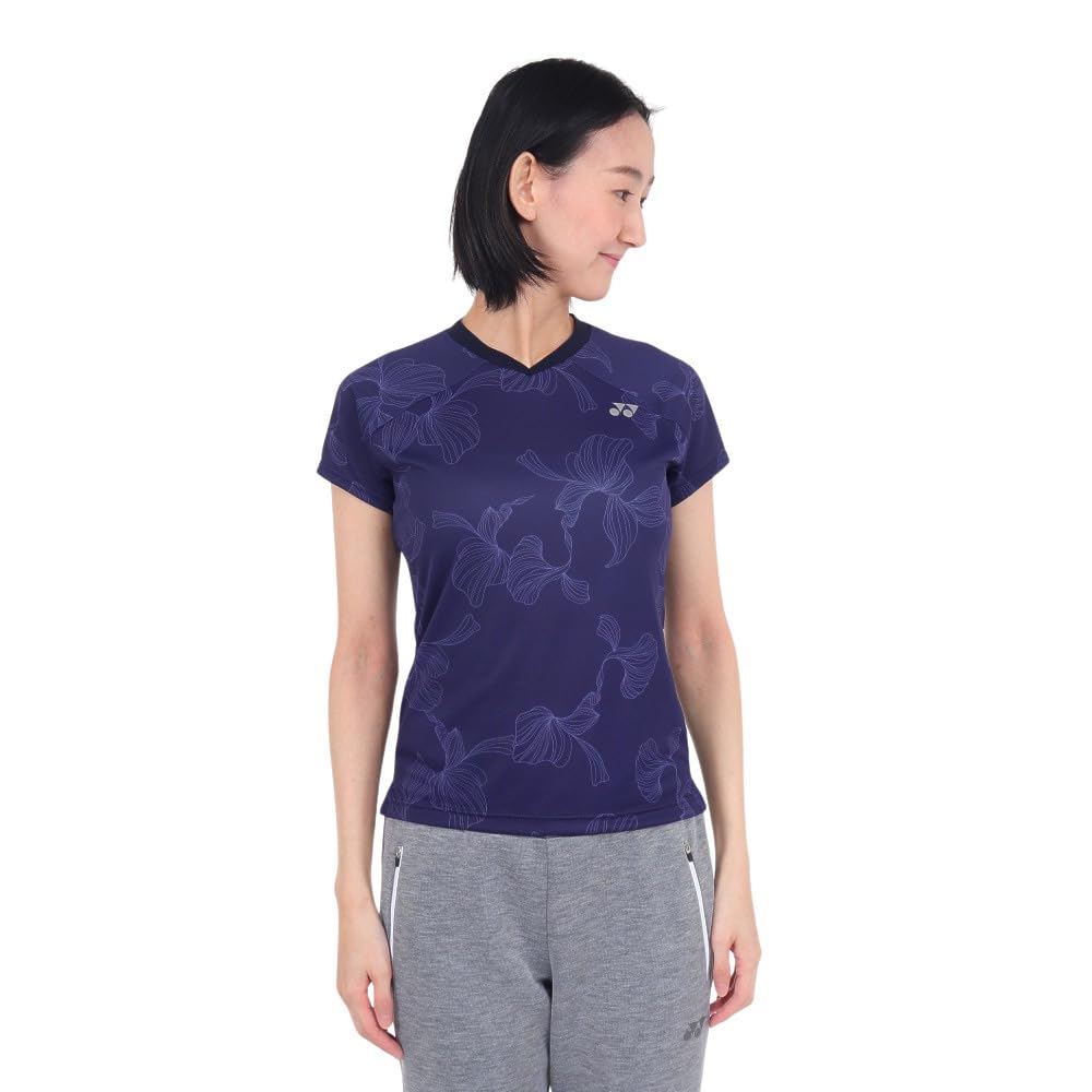 Short Sleeve Shirt Game Shirt Navy Blue M [YONEX] Women's (019)