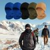 Warm Cycling Face Mask: Multifunctional Fleece-Lined Neck Gaiter, Windproof Ski Balaclava Hat, Pull-Over Neck Warmer