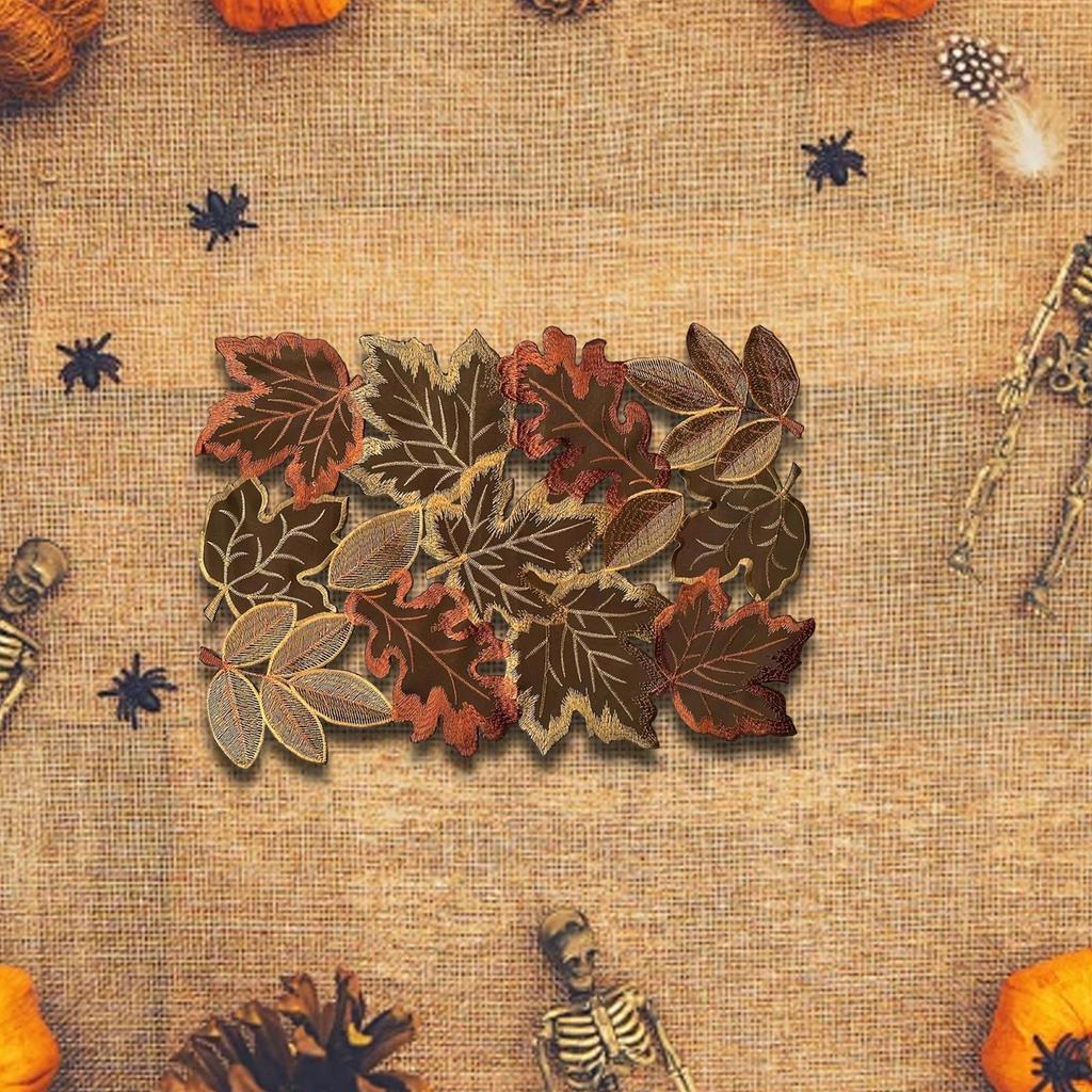 Fall Thanksgiving Table Mat Autumn Theme,Tabletop Decoration,Party Home Kitchen Farmhouse Harvest