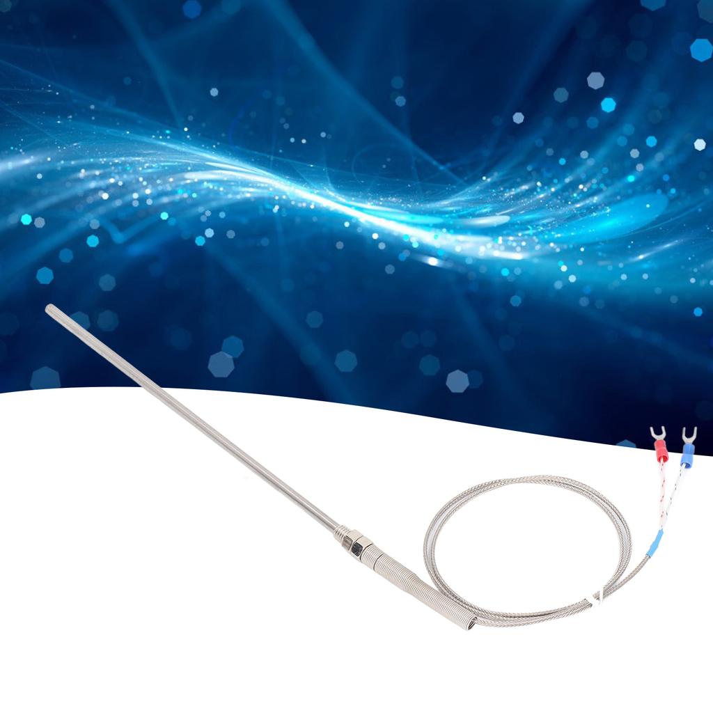 K Type Thermocouple 200mm Probe Fast Sense Response Speed Wide Measurement Range Temperature Sensor