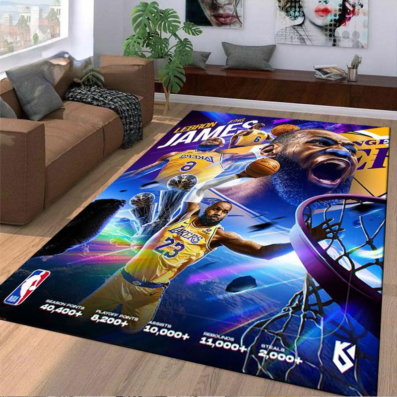 Basketball Star Theme carpet Non-slip rug suitable for living room and bedroom sofas