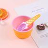 2pcs-New Ice Cream Bowl Spoon Set Durable Children Gifts Lovely Dessert Bowl DIY Ice Cream Tools Icecream Bowl+spoon
