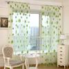 Window Drape Plant Print Roon Decor Durable Sunflower Sheer Curtain for Home