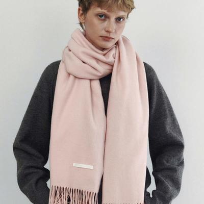 LOEIL Airy Knit Maxi Muffler - Soft Pink