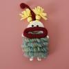 Funny Crochet Keychains Knitting Cute Sausage Mouth Doll Key Holder Knitted Storage Bag Keyrings For Car Keys Custom