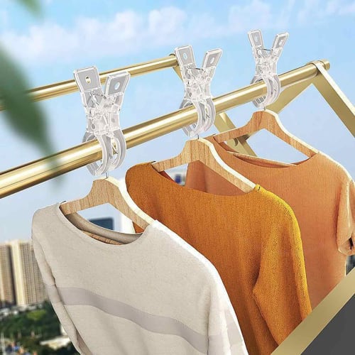 Clothespins, Futon Pegs, 10/15/20-Piece Set, Laundry Pegs, Clothesline Clips, Heavy-Duty Clips, Strong Clamping Power, Windproof, Non-Slip (Set of 10,