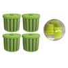 4PCS Glass Pot Hanging Aquarium Plant Holder Water Plant Stand Fish Tank Plant Cup  for Fish Tank