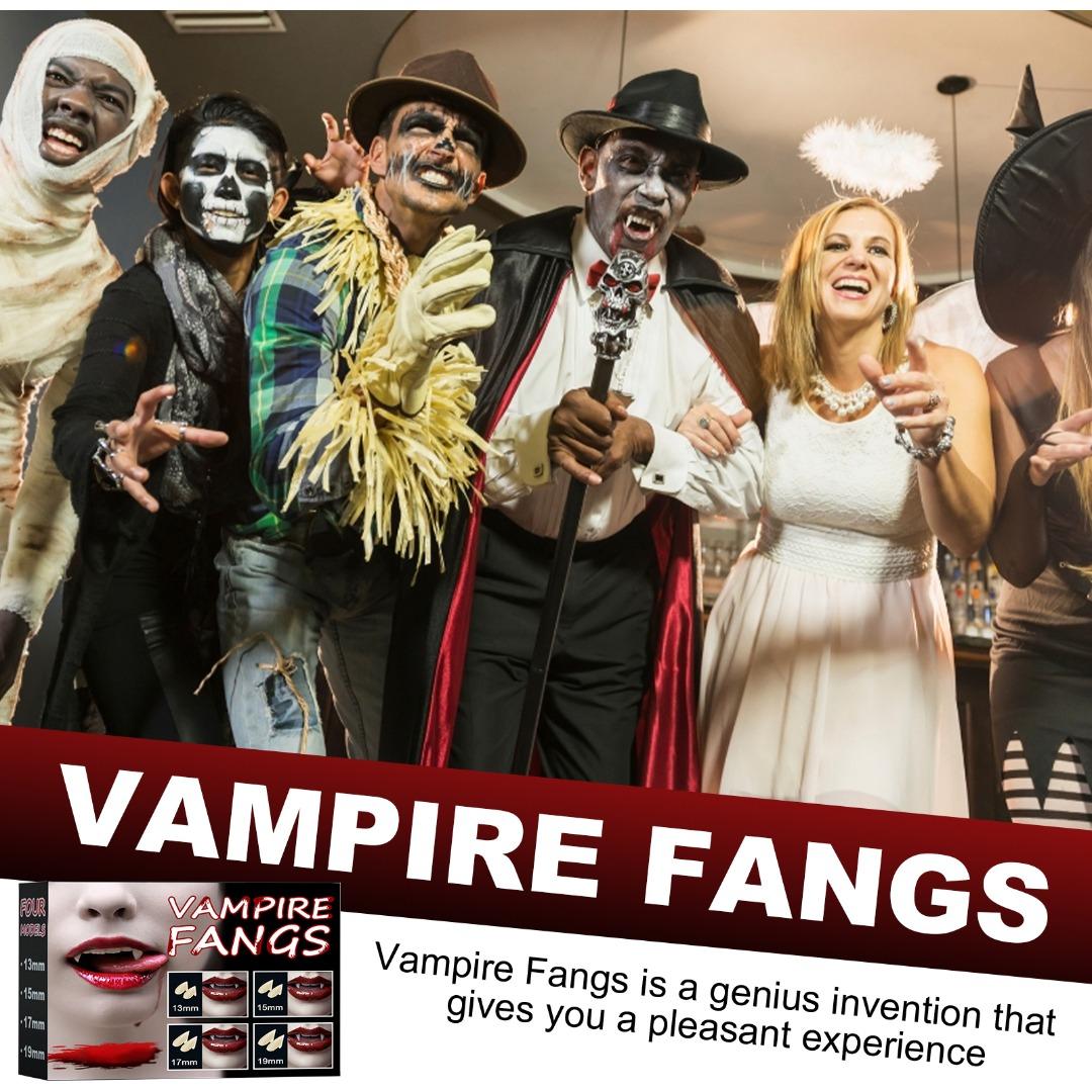 

PDTO 4 пары зубов вампира костюм 4 размера клыки накладные зубы косплей вечерние