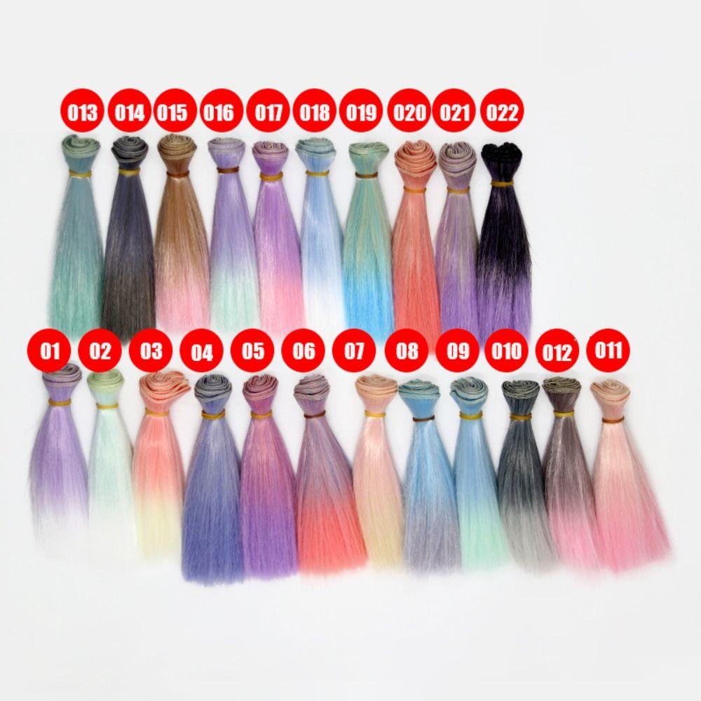 15*100CM Doll Hair Colorful Children Toy Gift 2024 Bjd Wig  for 1/4 1/6 1/8 Bjd