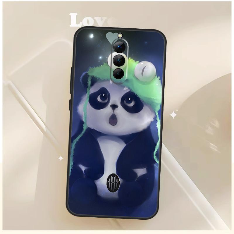 Cute Cartoon Panda Case For ZTE Nubia Red Magic 11 10 10S Pro Plus 8S 9S 8 9 Pro 6S 7S For RedMagic 10 Air Cover