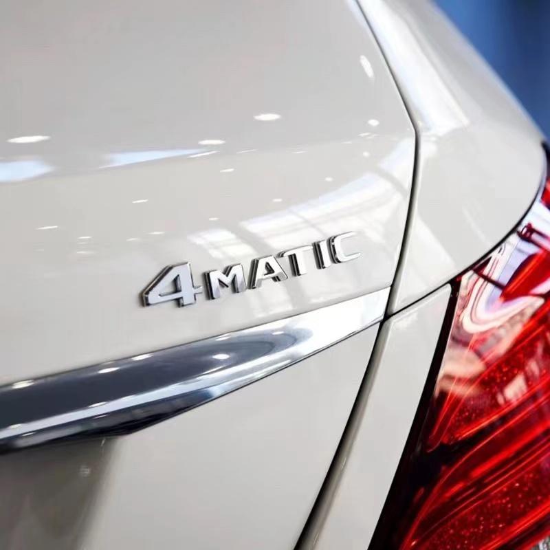 2pcs V8 BITURBO 4MATIC+ 4MATIC Car Badge Emblem Sticker for Mercedes Benz AMG W117 CLA45 W205 C63 W212 E63 W207 W176 A45