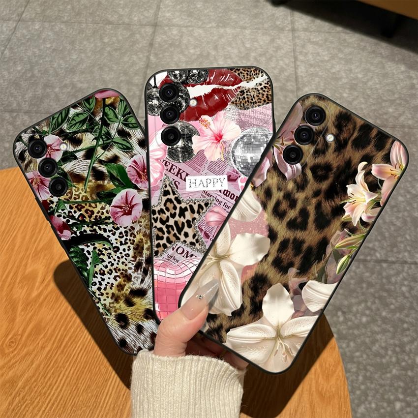 For Samsung Galaxy A17 A16 A15 A14 A13 A07 A06 A04 A01 Phone Cases Blue Porcelain Cat Matte Silicone Anti Drop Lightweight Housing For Samsung Bumpers