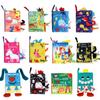 0-36M Baby Early Learning Toy Tail Cloth Book Parent-child Interactive Sound Paper Puzzle Cloth Book Rattle