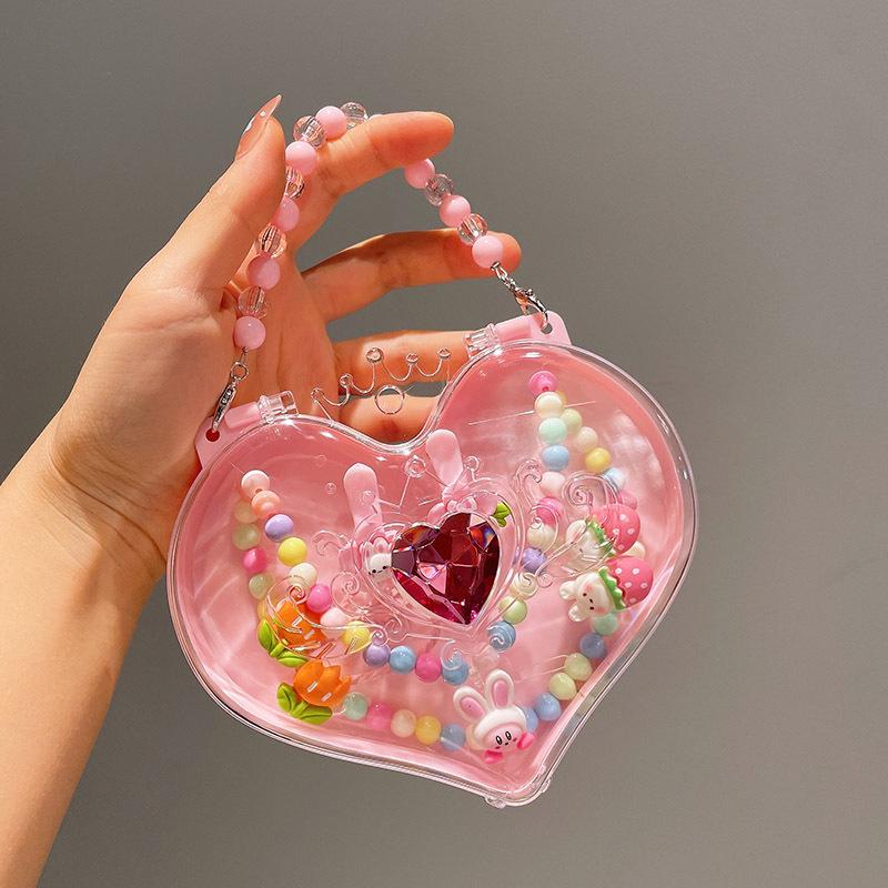 Cartoon Princess Jewelry Set: Necklace, Hair Clip & Ring for Little Girls - Perfect Birthday Gift