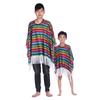 Halloween Mexican Costume Ethnic Cloak Mexican Poncho Mexican Style Cloak Cape  Kids Adult
