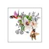 Flower Bird Toilet Sticker Waterproof Removable Self-adhesive PVC Living Room Bathroom Wall Art Floral Animal Toilet Seat Lid Decoration Decal