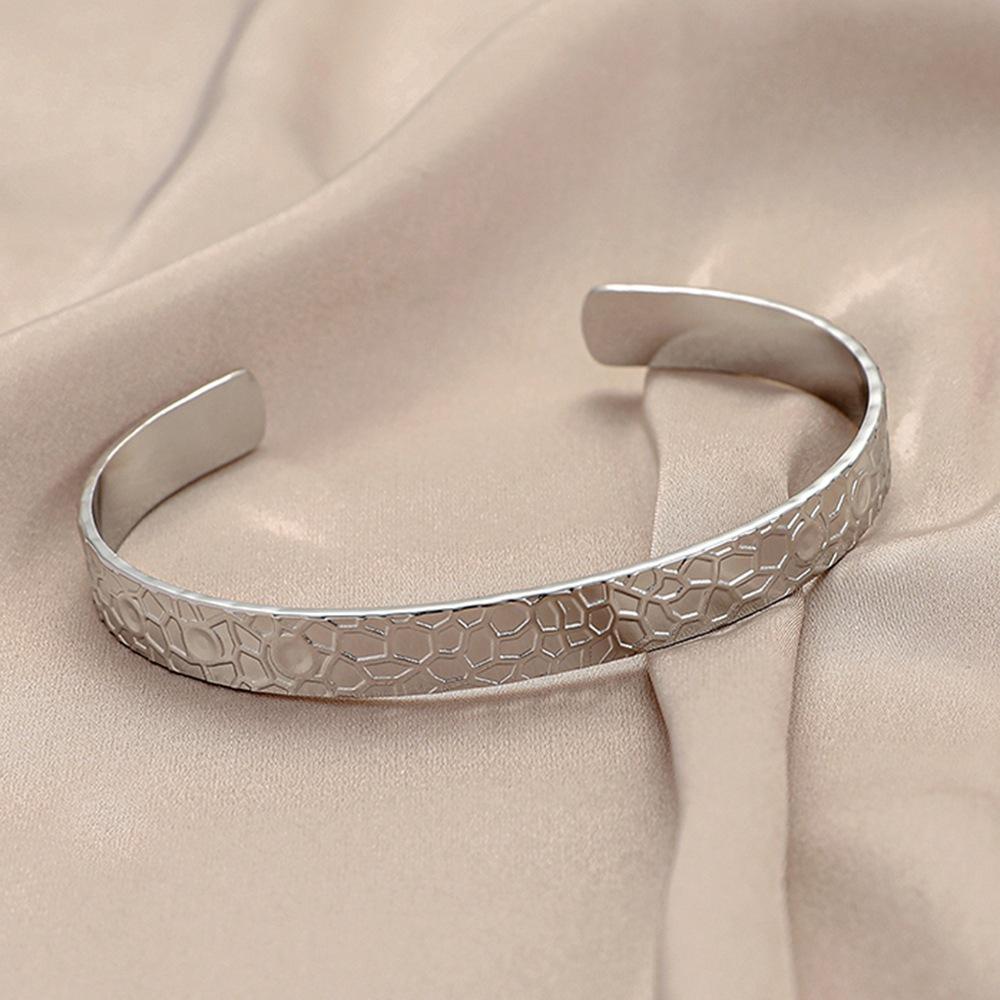 316L Stainless Steel Women Bangles Simple Style Gold Silver Color Women Bangle Fashion Ladies Jewelry for Party Holiday