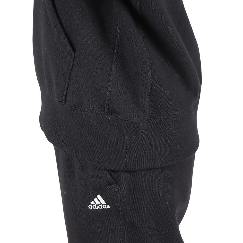 adidas W ESS+ SL Sweat Hoodie, Black, Size S