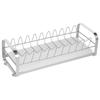 Kitchen Drying Rack Small Dish Drying Rack Stainless Steel Small Bowl Drainer Compact Kitchen Counter Dish Drainer with Tray