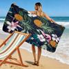 Pineapple, Fruit, and Floral 2D Flat Print Beach Towel, Large Soft Quick Dry Towel for Beach Camping Swimming.MSTJ0918132
