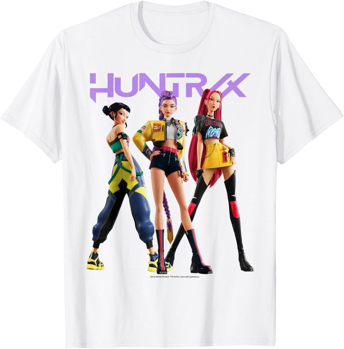 Kpop Demon Hunters Huntrix Mira Rumi & Zoey Posing Poster T-Shirt S