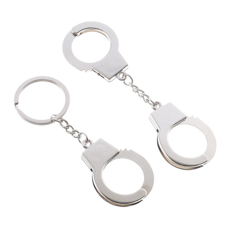 Personalized Metal Handcuffs Keychain - Creative Car Pendant & Waist Accessories