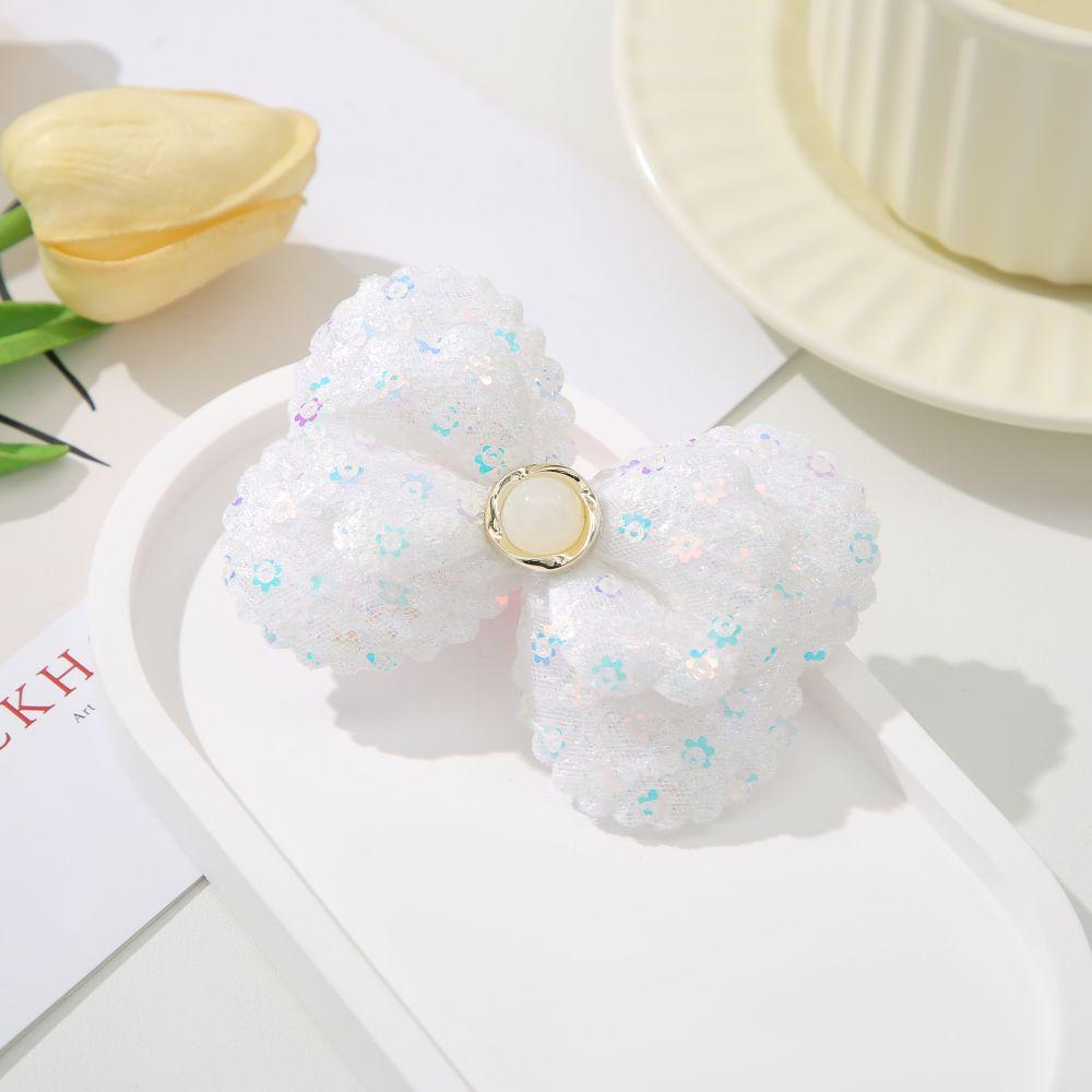 Cartoon Summer Kids Hairpin Fresh Sweet Bow sequin hairpin Small Spice bangs clip accessory