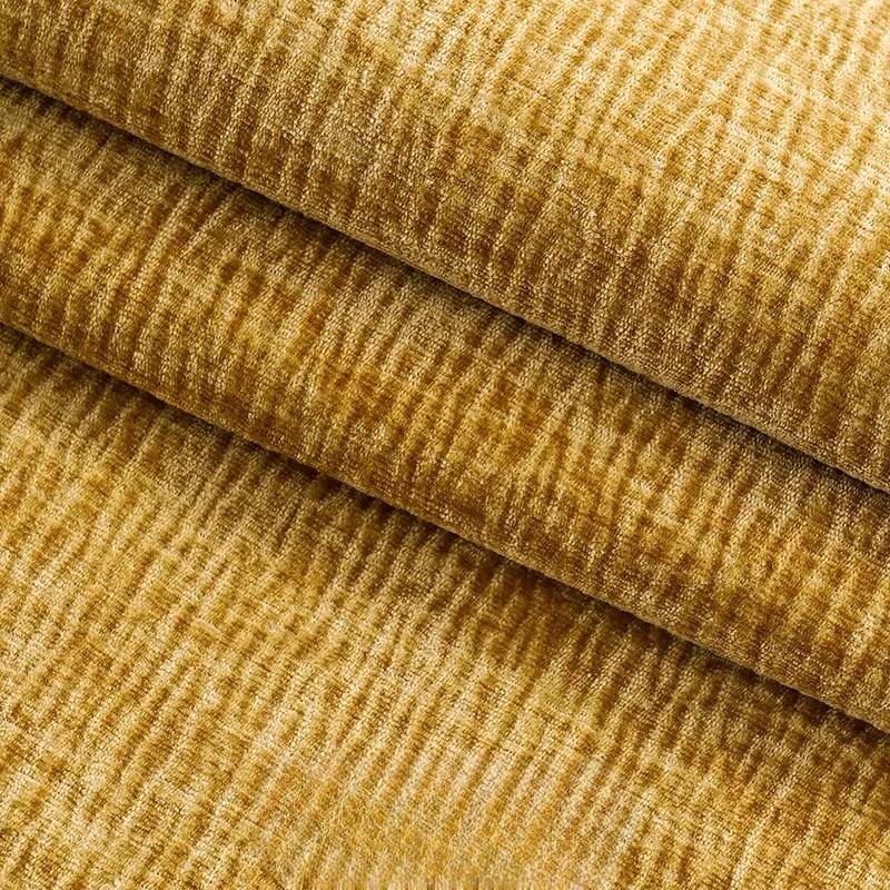 Thickened Plain Chenille Fabric Jacquard for Sewing Curtains Sofacovers Sewing Striped Pattern Textile Skin-friendly Textured