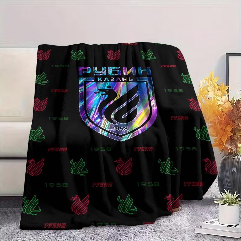 1Pc FC Rubin Kazán Print Flannel Blanket High Quality Warm Comfortable Cover for All Seasons Perfect for Gifts Home Decor