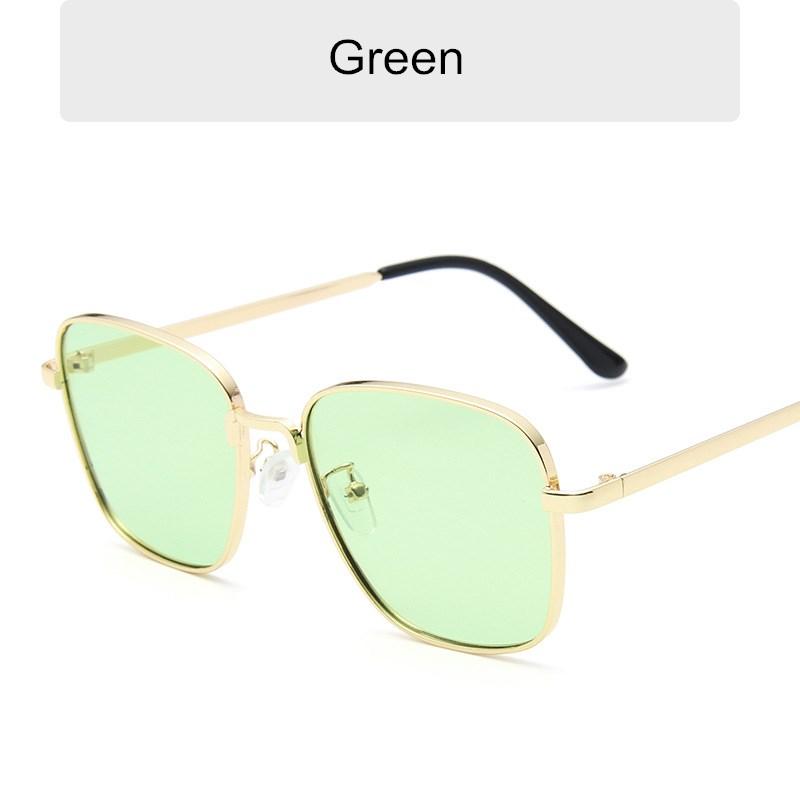 Neue Klassische Mode Damen Übergröße Sonnenbrille Entspiegelte Spiegelfläche Vintage Quadratisch Metall Sonnenbrillen Herren Fahrbrille Uv400