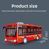 Plastic Bus Kids Model Toy With Inertia Drive Sound Light And Opening Doors