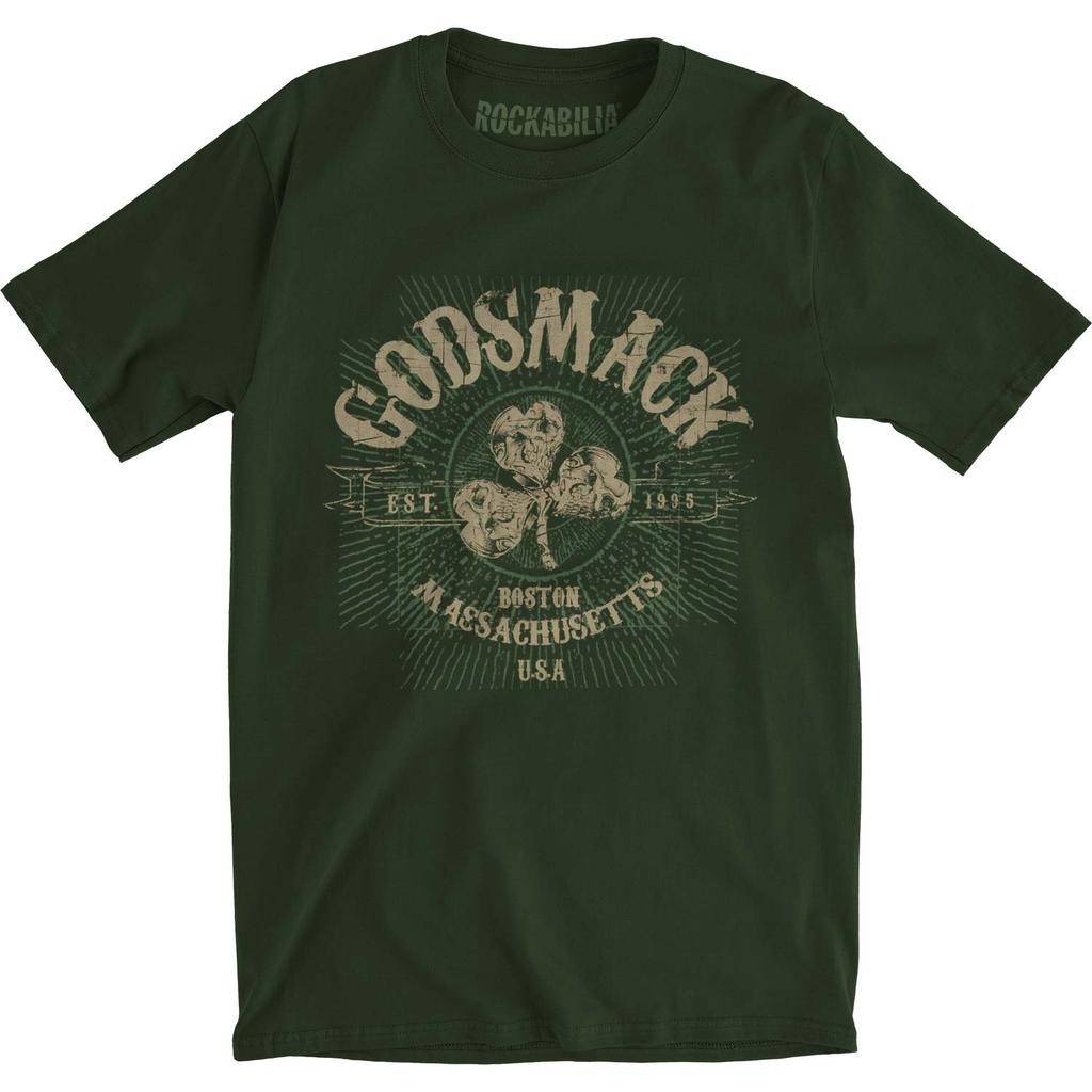 Men's Godsmack Celtic Slim Fit T-shirt Small Green