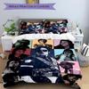 3Pcs Pop Art Michael Jackson Collage Bedding Set Quilt Cover Pillowcase Home Christmas Xmas Halloween Gift 1 Duvet Cover 2 Pillowcase M929132