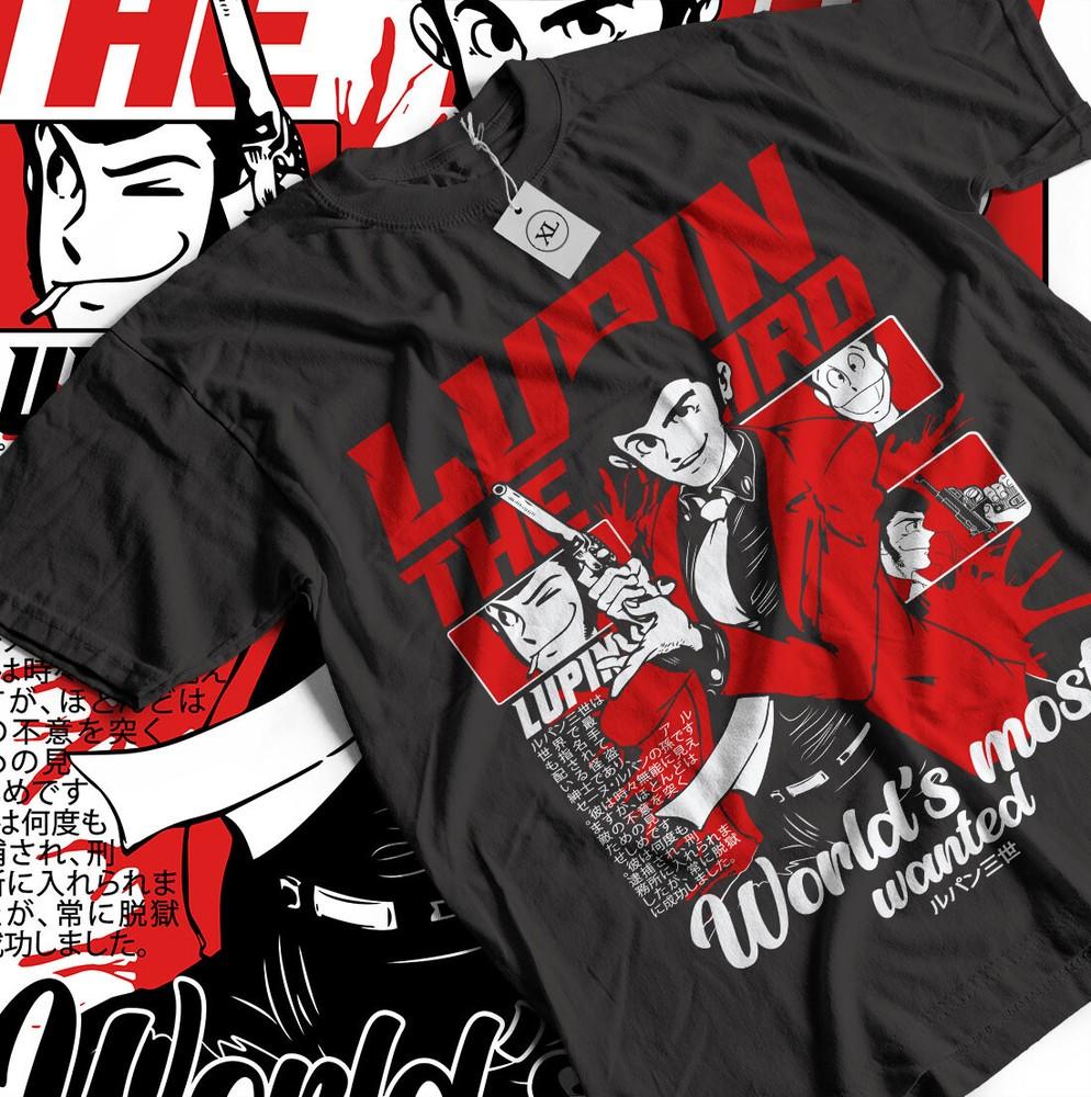 Lupin The Third T-Shirt Lupin III Lupin the 3rd new Shirt Japan Anime Gift Shirt Unisex T-Shirt XL