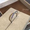 Anello in Oro Rosa con Zaffiri e Diamanti Intarsiati - Stile Europeo & Americano
